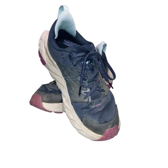 Hoka Shoes - Hoka Women’s Navy Blue Anacapa Breeze Low Trail Running Shoe-size 9